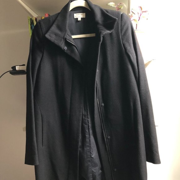 Helmut Lang Black Wool Women's Coat - Picture 1 of 3
